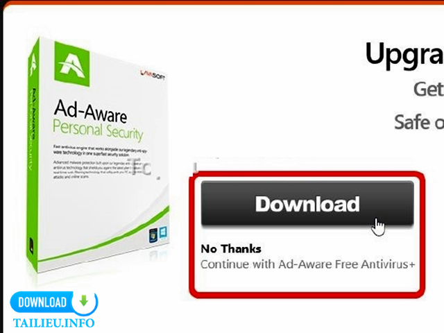 Cách cài đặt phần mềm AdAware Free Antivirus 2