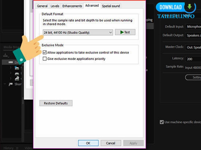 Hướng dẫn ghi âm trên máy tính với phần mềm Adobe Audition 6