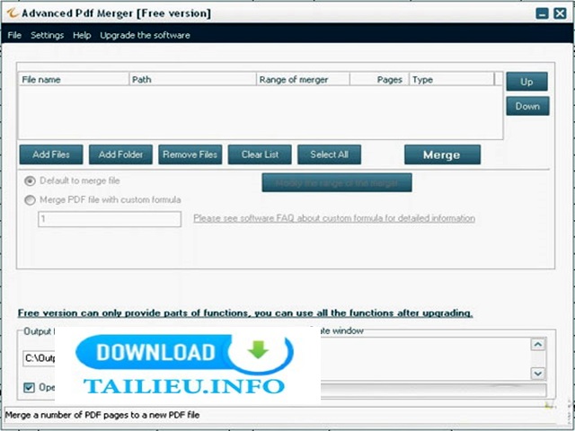Phần mềm Advanced Pdf Merger Free có ưu điểm gì?