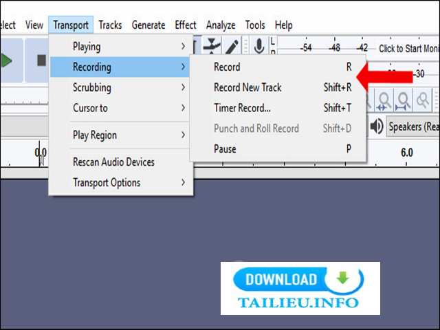 Cách dùng phần mềm Audacity ghi âm thanh 5