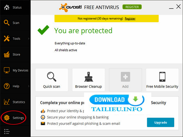Hướng dẫn sử dụng phần mềm Avast Free Antivirus 9