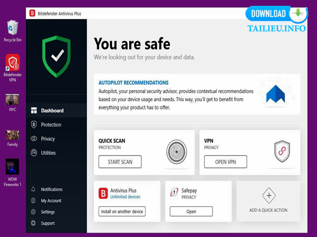 Những ưu điểm của phần mềm Bitdefender Antivirus