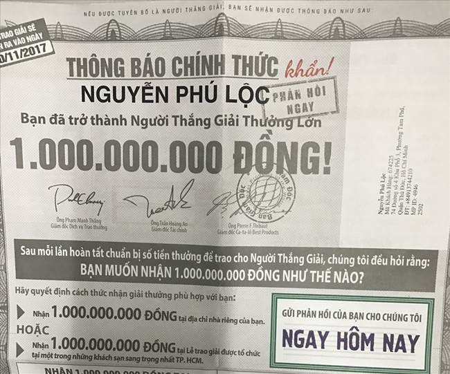 Công ty Catalogue Shopping lừa đảo