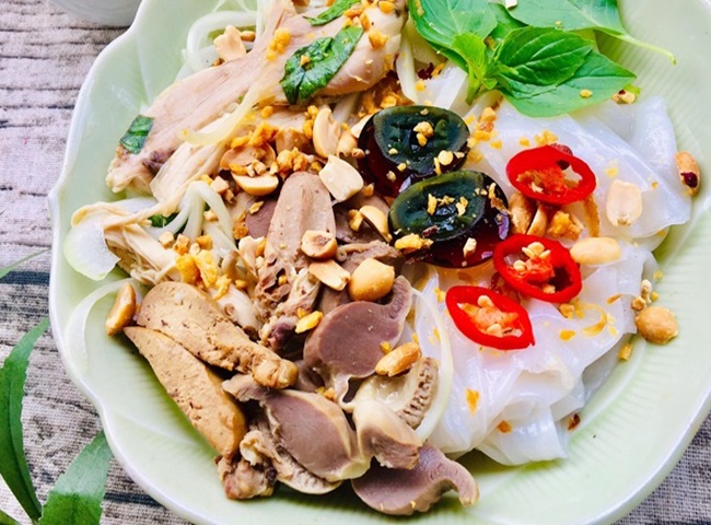 Bánh ướt lòng gà Đà Lạt