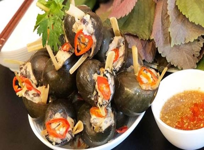 Ốc Bươu nhồi thịt