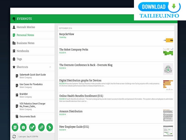 Giới thiệu phần mềm EverNote
