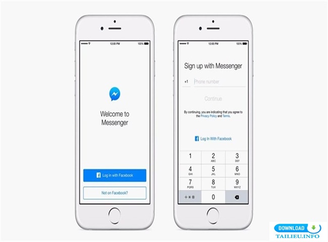 Đăng nhập facebook messenger