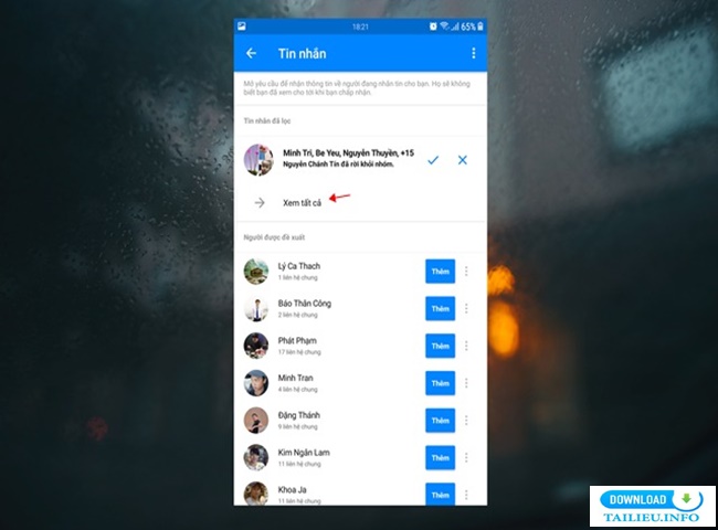 Xem tin nhắn đã bị ẩn trên Facebook Messenger