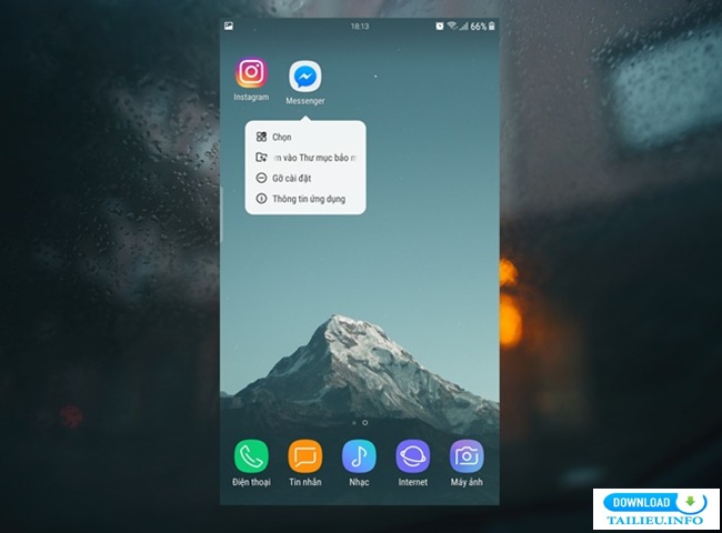 Cài mới lại ứng dụng facebook messenger