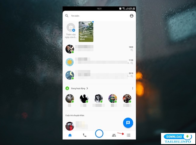 xem tin nhắn bị ẩn trên messenger