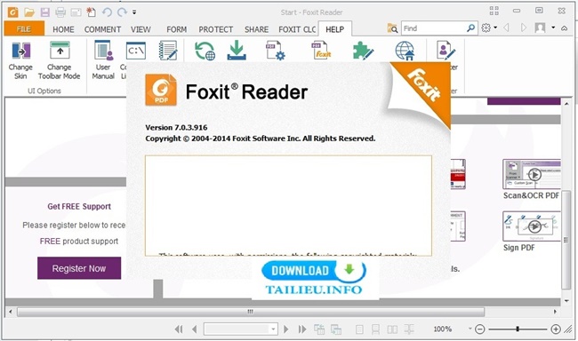 tính năng phần mềm đọc tập tin PDF Foxit Radear