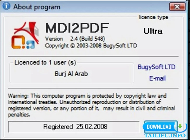 Giới thiệu phần mềm MDI2PDF Converter 