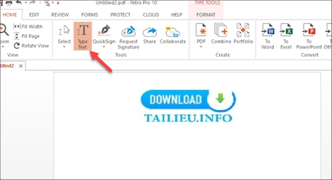 Công cụ đọc tập tin pdf Nitro Reader để tạo file PDF