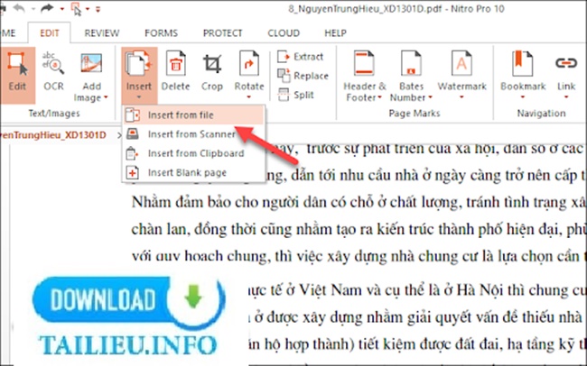 Công cụ dọc tập tin PDF Nitro Reader