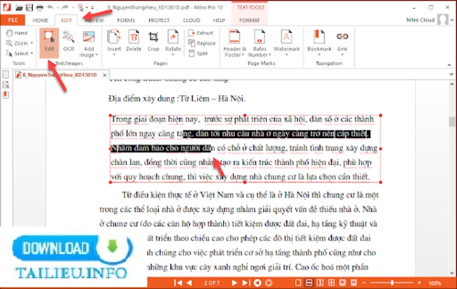 cài đặt Công cụ đọc tập tin pdf Nitro Reader 