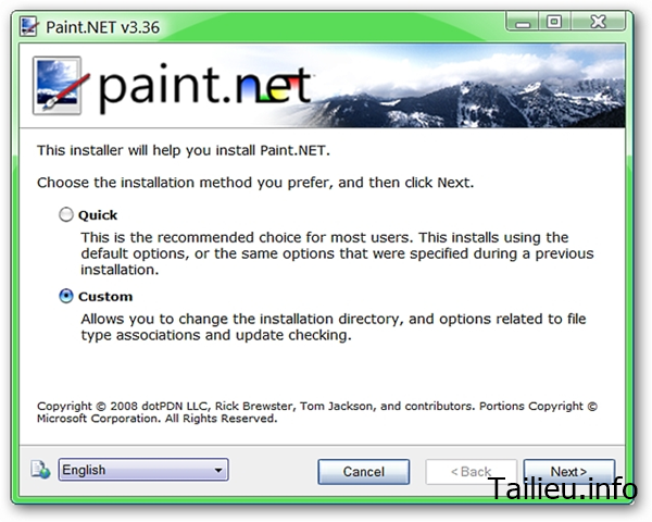 Phần mềm chỉnh sửa ảnh Paint.net