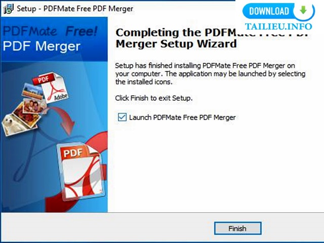 Phần mềm PDFMate Free PDF Merger cách cài đặt 5