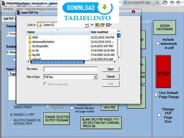Phần mềm PDF Split Merge Pages với các tính năng nổi bật
