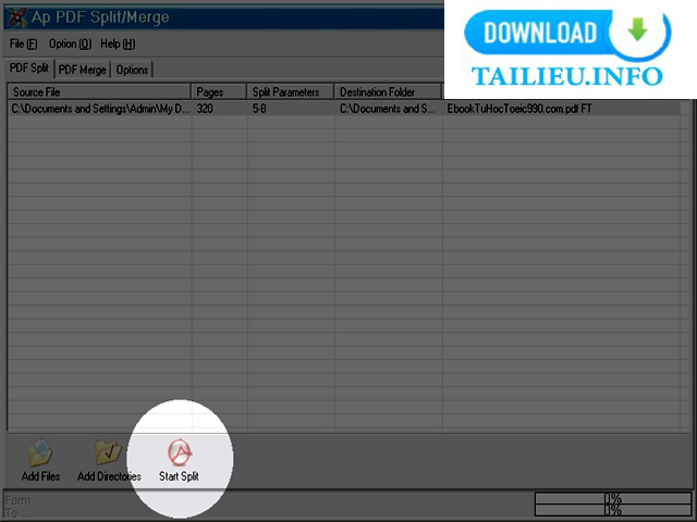 Phần mềm PDF Split Or Merge hướng dẫn sử dụng 3