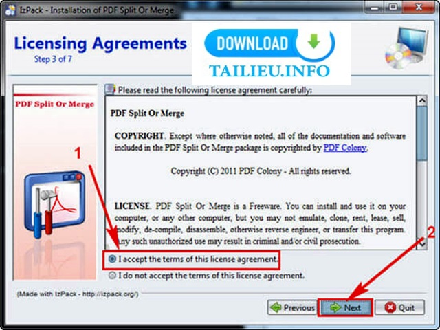 Phần mềm PDF Split Or Merge và cách cài đặt 9