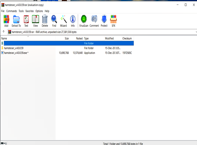Cách giải nén phần mềm Hamster Free Zip