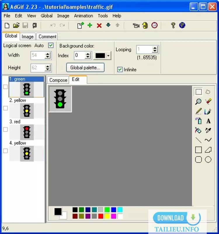 Phần mềm Advanced GIF Animator.