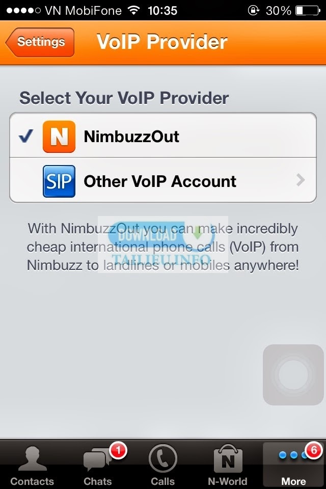 cách cài đặt nimbuzz