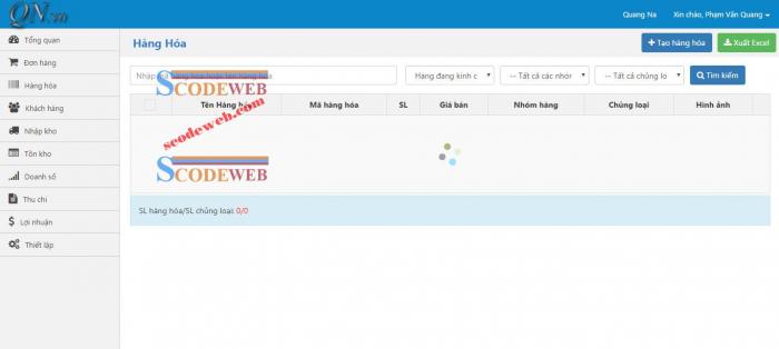 Free Code Phần Mềm Bán Hàng Bằng Giống Suno Bằng Codeigniter
