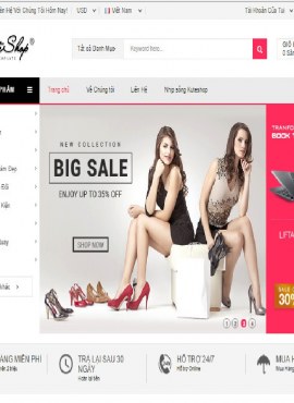 Free Source Code Web Bán Hàng KuteShop Viết Bằng Yii Framework