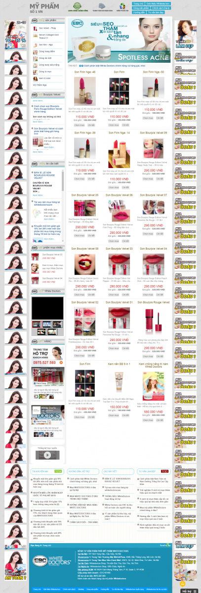 Codeweb Website Bán Hàng Mỹ Phẩm PHP - Giao Diện Đẹp Chuẩn SEO
