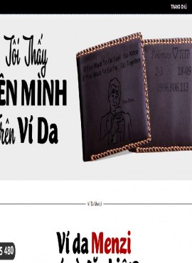 Full Source Bán Hàng Da Bò, Bóp Ví Da Bò Chính Hãng, Hàng Thật Bằng Wordpress