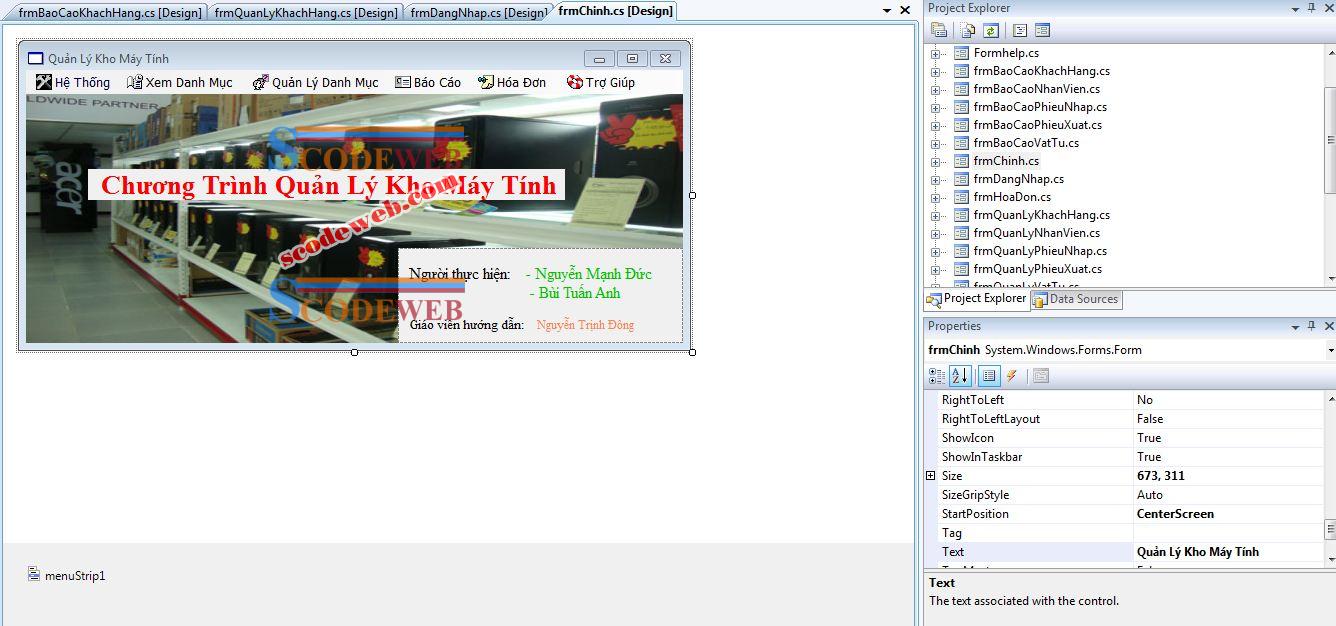 Code Chương Trình Quản Lý Kho Máy Tính C#