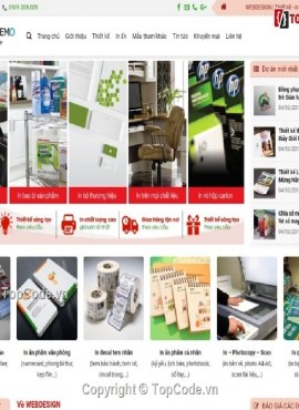 Download Source Website Công Ty Chuyên In Ấn Bằng Wordpress