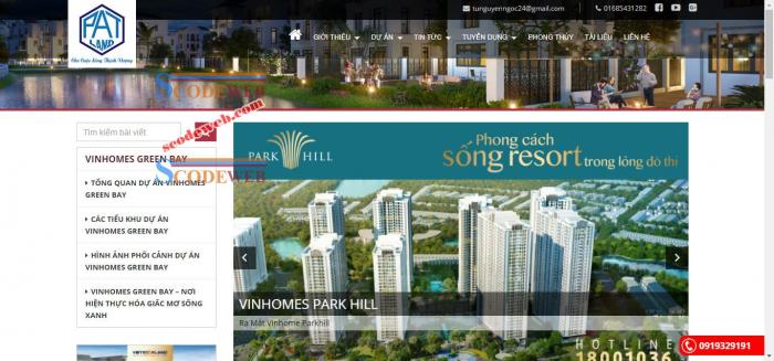 Mã Nguồn Website Giới Thiệu Dự Án Bất Động Sản 2020 Wordpress