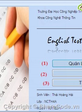 Share Full Code Hệ Thống Thi Trác Nghiệm C# + Báo Cáo