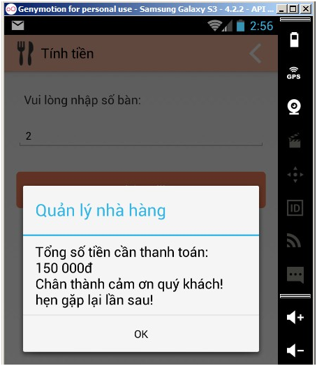 Free Androi Quản Lý Đặt Món Ăn Full Báo Cáo