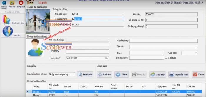 Chia Sẻ Source Code Quản Lý Nhà Trọ Giao Diện Đẹp Full Báo Cáo Video
