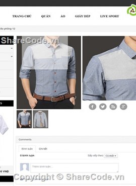 Full Sourcecode Responsive Web Shop Online Mô Hình Php Mvc