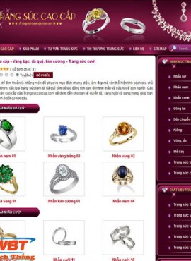 Share Source Wordpress Website Chuyên Bán Vàng Bạc Đá Quý JSC