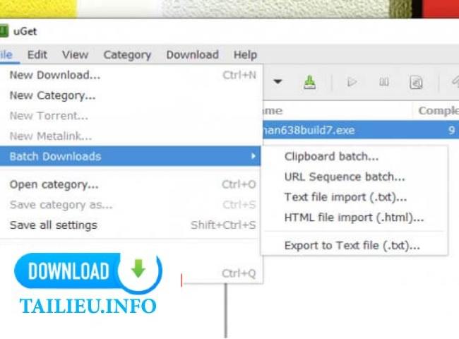 tải phần mềm uGet tiện lợi