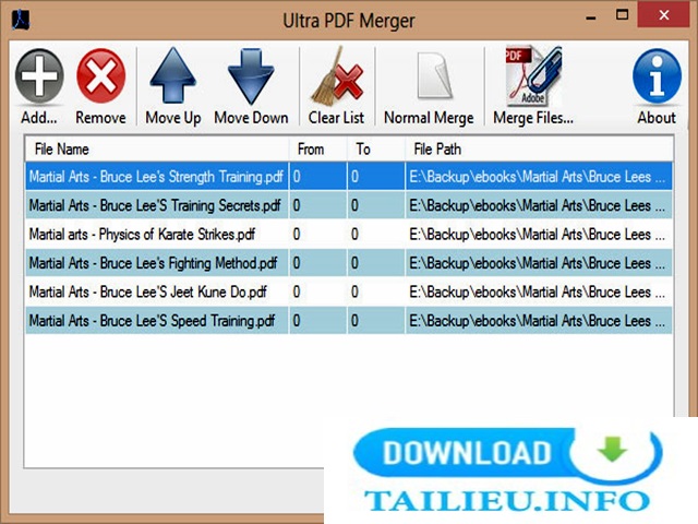 Phần mềm Ultra PDF Merger với các tính năng nổi trội
