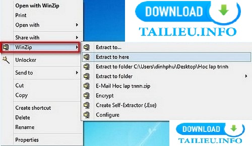 Phần mềm giải nén WinZip miễn phí