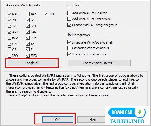 cài đặt phần mềm giải nén ZipItFree 